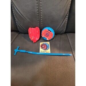 Hasbro Beyblade Beywheelz Wild Fortune Destroyer w/ Launcher and Card Red Blue